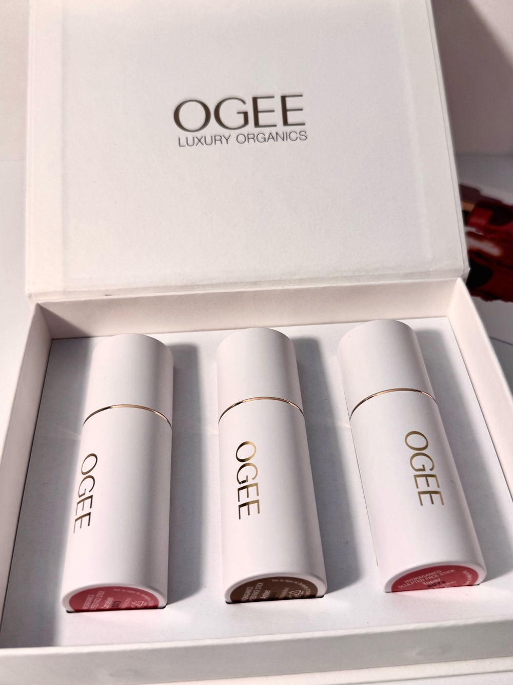 Luxury Organics Trio Lipstick Set - Carnelian, Amber & Topaz